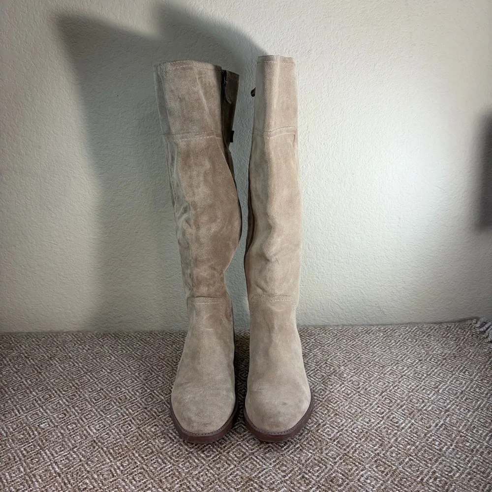 Sarto by Franco Sarto Coley Knee High Riding Boot Sz 7M Suede Leather Boho Party